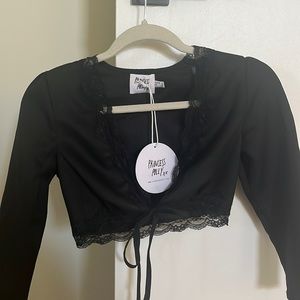 Zana crop top black